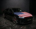 Drapeau de capot de voiture états unis