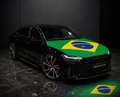 drapeau de capot de voiture bresil