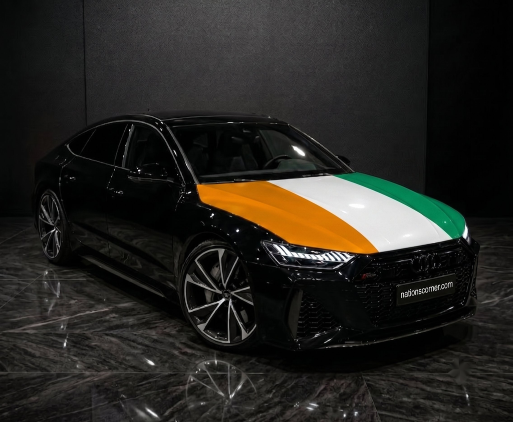 Drapeau Capot Côte d’Ivoire Elastique